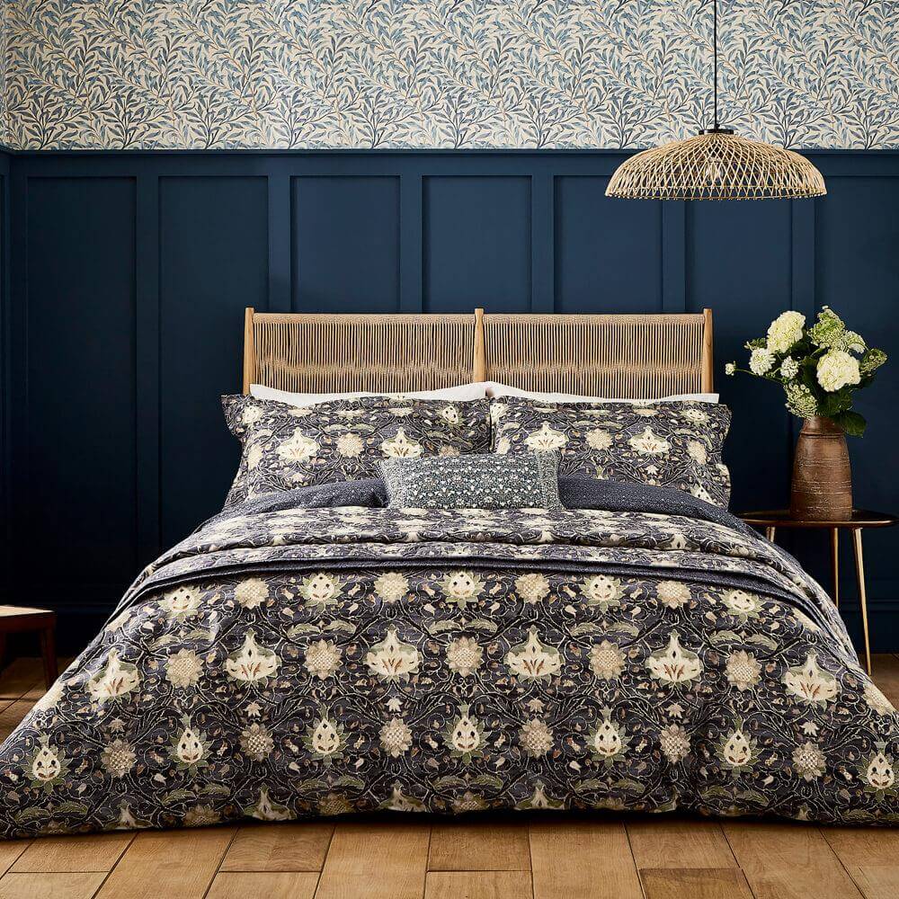 William Morris Montreal Indigo & Slate Duvet Cover Set